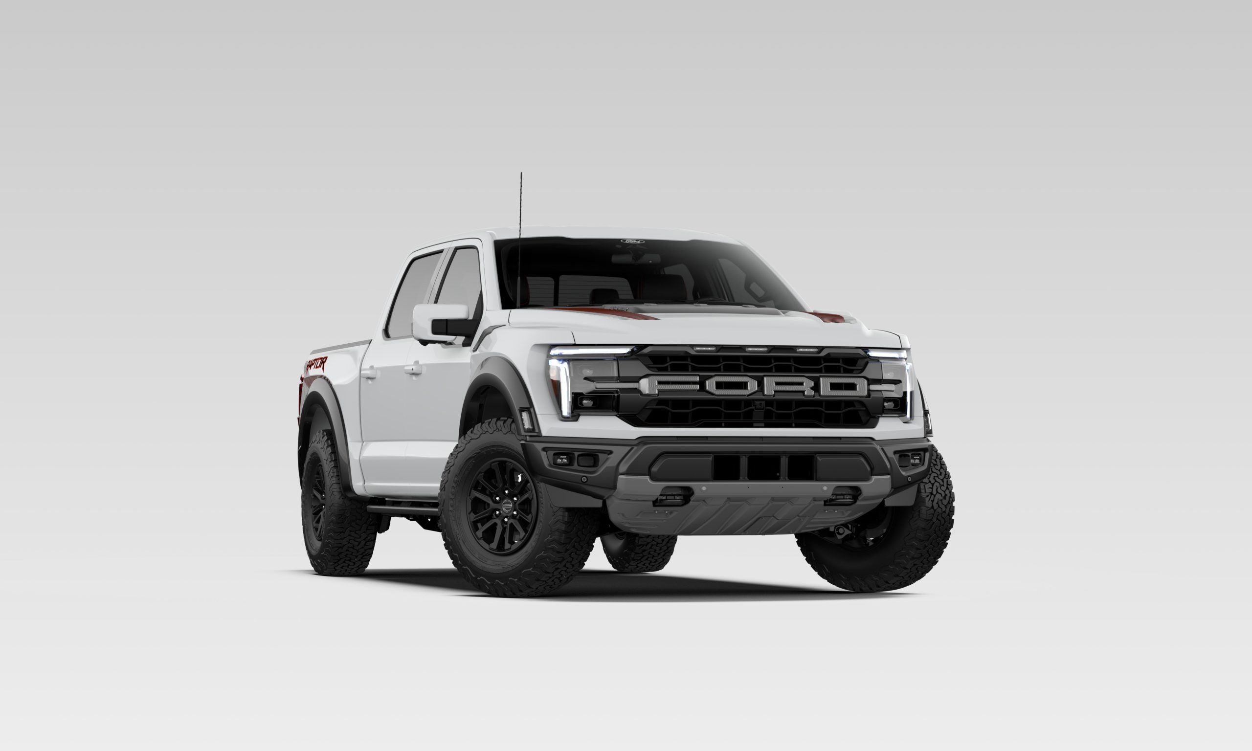 A 2026 Ford F-150 in white