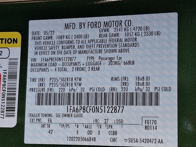 2022 Ford Mustang GT Premium