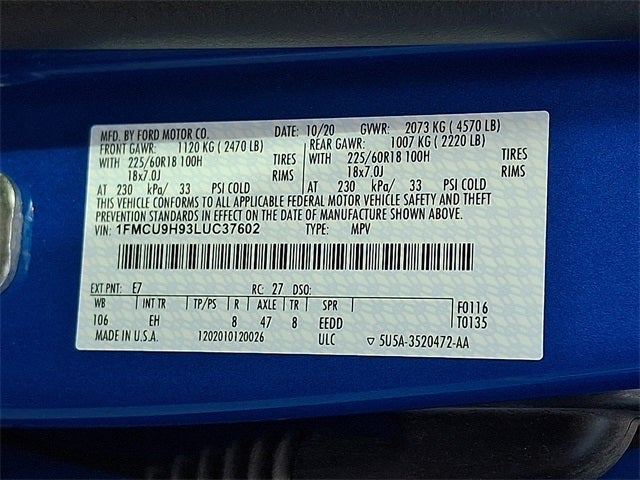 2020 Ford Escape SEL