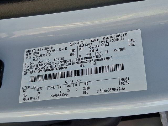 2021 Ford F-150 Lariat