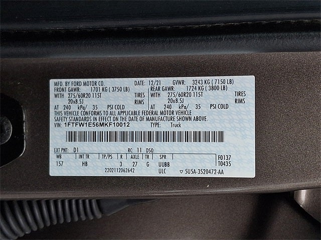 2021 Ford F-150 Lariat