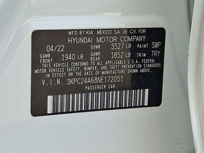 2022 Hyundai Accent SEL