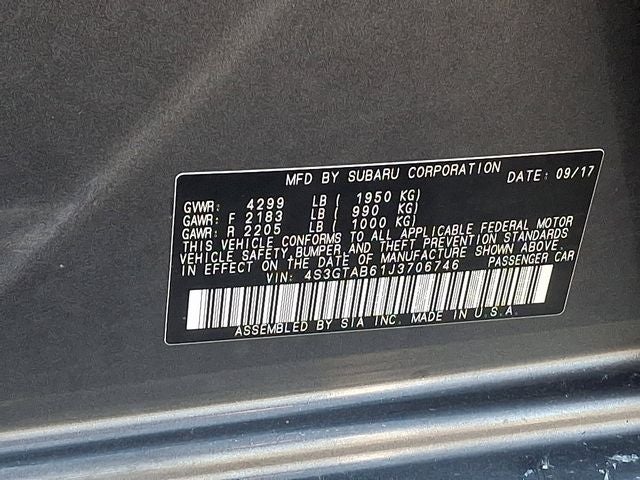 2018 Subaru Impreza 2.0i Premium