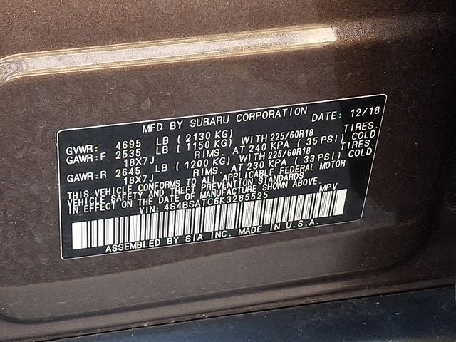 2019 Subaru Outback 2.5i Touring