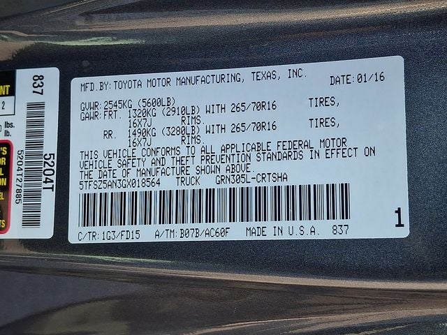 2016 Toyota Tacoma TRD Off-Road V6