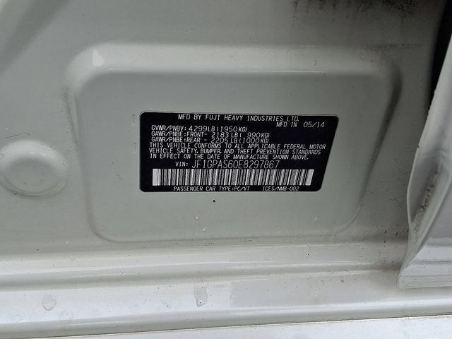 2014 Subaru Impreza 2.0i Sport Limited