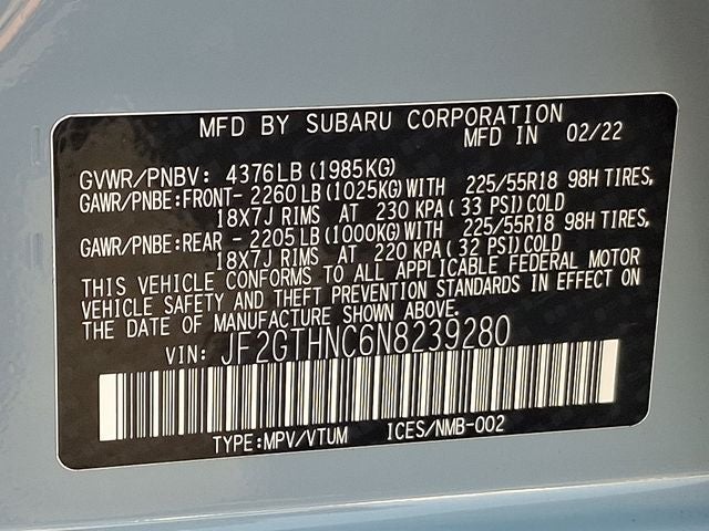 2022 Subaru Crosstrek Limited