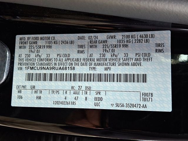 2024 Ford Escape ST-Line Select