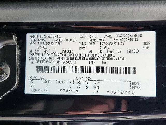 2019 Ford F-150 Limited