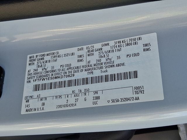 2021 Ford F-150 Lariat