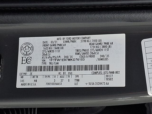 2021 Ford F-150 Lariat
