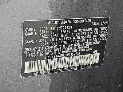 2023 Subaru Ascent Onyx Edition