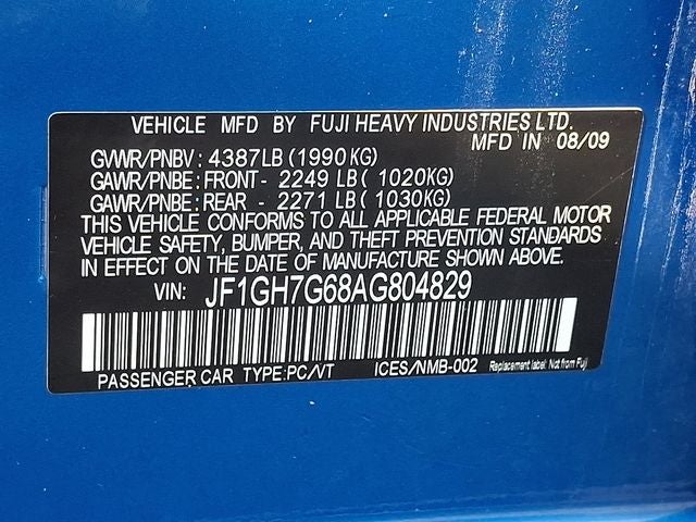 2010 Subaru Impreza WRX Premium