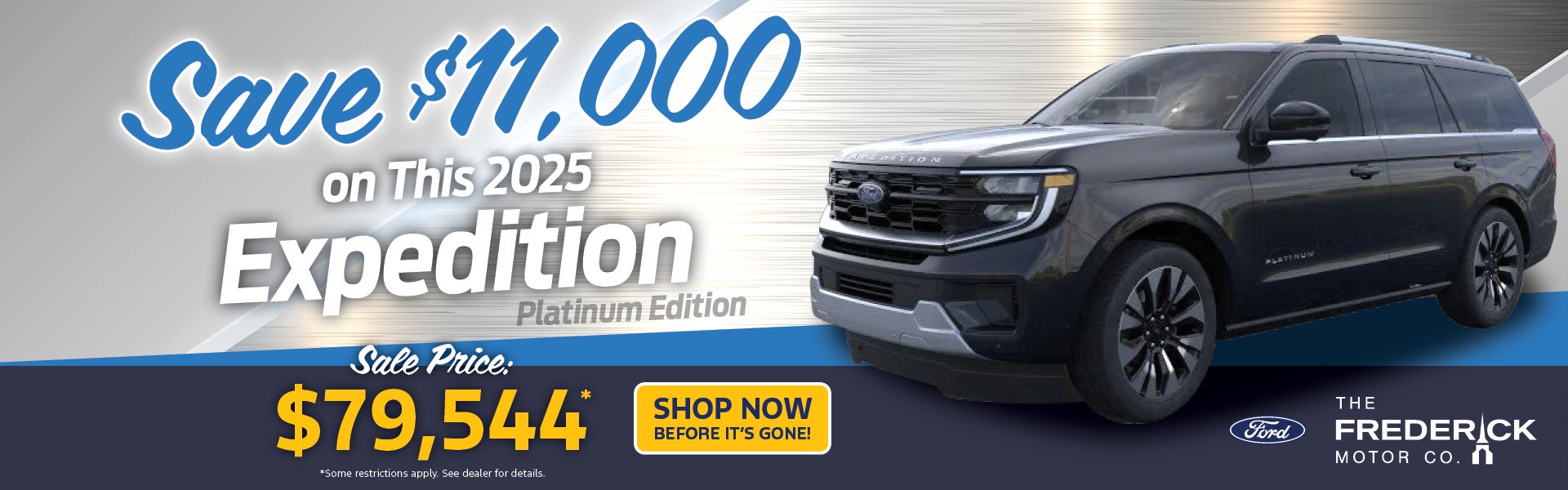 2025 Ford Expedition Sale $11,000 off