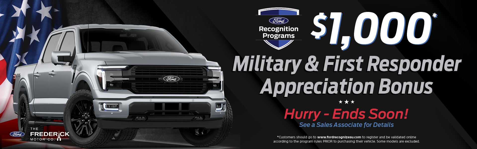 military and first responder bonus