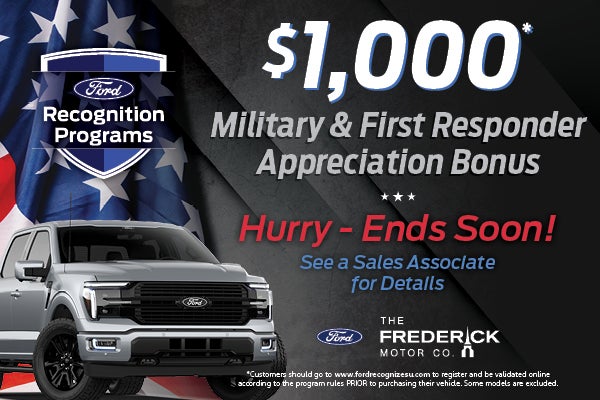 military and first responder bonus