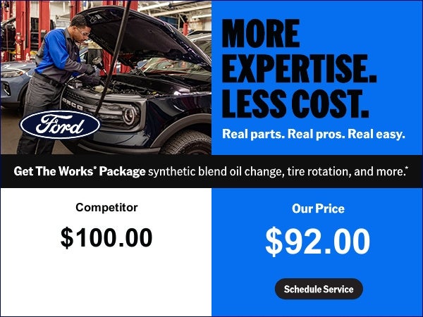 $92 dollar Get the works oil change package